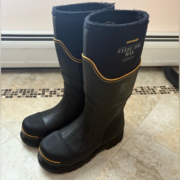 Dryshod Steel-Toe Max Black Muck Boots Size 8 Men’s - Picture 2 of 6